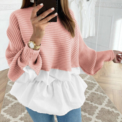 

Tailored Womens Long Sleeve Frill Ruffle Tops Ladies Casual Loose Pullover T Shirt Blouse