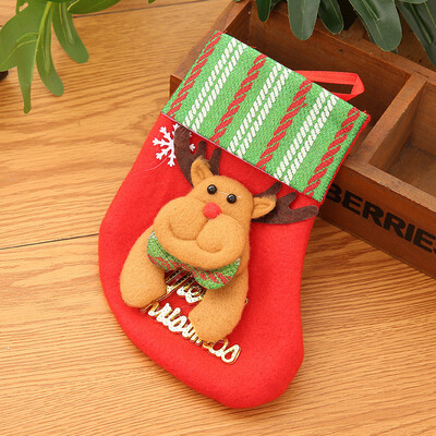 

Toponeto Christmas Stockings Socks Santa Claus Candy Gift Bag Xmas Hanging Decor