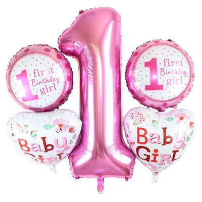 

Foil Number Letter Balloons for Babygirls Babyboys First Birthday Party Perfect Decor Decorative