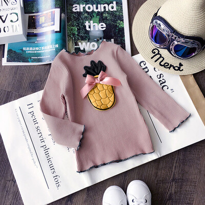 

Newborn Infant Baby Boys Girls Cartoon Fruit Pineapple Knitted Tops Shirt