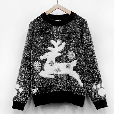 

Tailored Women Ladies Christmas Long Sleeve Sweater Tops Knitwear Blouse Shirt Sweatshirt