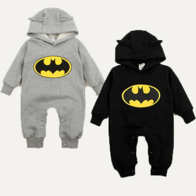 

Newborn Infant Baby Boys Hooded Romper Bodysuit Jumpsuit Clothes Outfits 0-24M