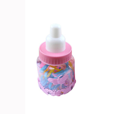 

〖Follure〗Disposable Rubber Bands Cute Little Milk Bottles With Colorful Headbands