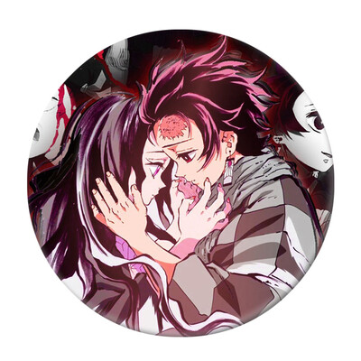 

zhongjiany Anime Demon Slayer Kimetsu no Yaiba Kamado Tanjirou Pin Button Brooch Badge