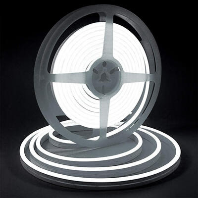 

Oasismall ZHAOYAO IP65 Waterproof 90W DC 12V 2835 SMD 600-LED Neon Soft LED Strip - White Light