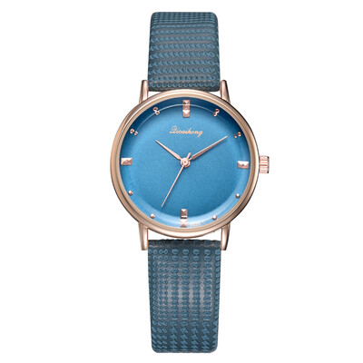 

Korean fashion trend casual personality candy color PU with quartz