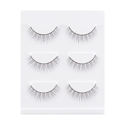 

3pairs 12cm Intersect False Eyelashes Handmade Eyelash Extensions Tools
