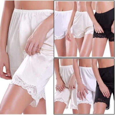 

Fashion 2018 NEW Women´s Premium Nylon Daywear Bloomer Slip Pants With Lace Trim -XXXL