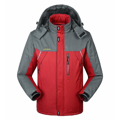 

Mens Windproof Fleece Jacket Winter Outdoor Sport Waterproof Ski Jacket Coat Camping Hiking Skiing Running Rock Climbing