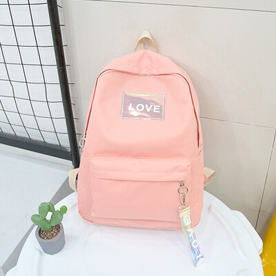 

Tailored Unisex Canvas Letter Backpack Outdoor Travel Backpack Student Bag