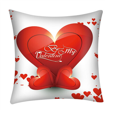 

Siaonvr Valentines Day Polyester Printed Sofa Car Home Decoration Pillow Case