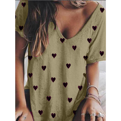 

Starmoon Womens Summer Casual Print Tops Short Sleeve T-Shirts Blouse