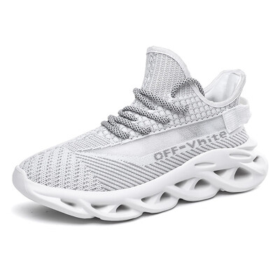 

Coconut 350 couple shoes breathable flying woven surface reflective blade small white shoes casual running shoes increased old man shoes