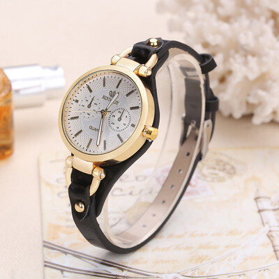 

Hot supply student table rivet fine strap personality ladies fashion quartz watch female models