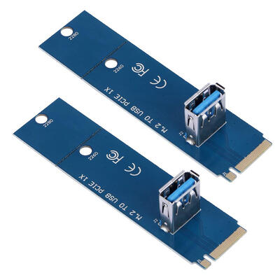 

2pcs M2NGFF to USB30 PCI-E X16 Converter Adapter Mining Graphic Card