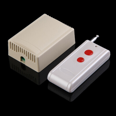 

AC 220V 30A 1CH Receiver 2 Buttons Remote Control 1000M 315MHz Transceiver
