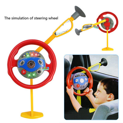 

YIWULAChildren Electronic Backseat Driver Car Seat Steering Wheel Toy Game Light Sound