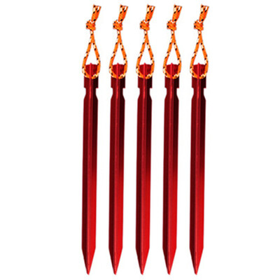 

5pcs Triangular Nails Outdoor Camping Trip Tent Peg Ground Beach Hook Stakes