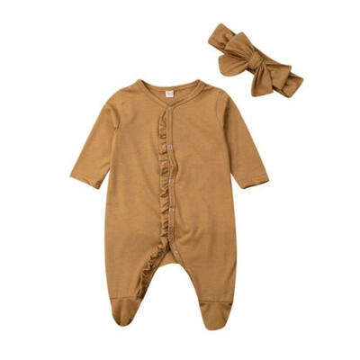 

Newborn Baby Boy Girl Romper Bodysuit Sleepwear Pyjamas Outfits Clothes