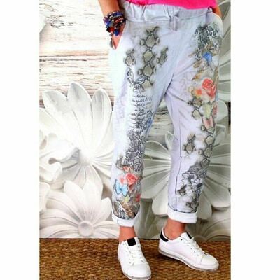 

Women Floral Soft Yoga Lounge Sport Wide Leg Casual Loose Long Pants Trousers