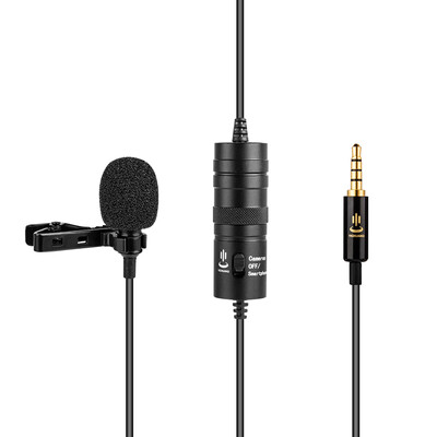 

Professional Lavalier Clip-on Microphone Mic 35mm 6 Meters Cable with 635mm Adapter Windshield for iPhone 66P Samsung Huawei Sm