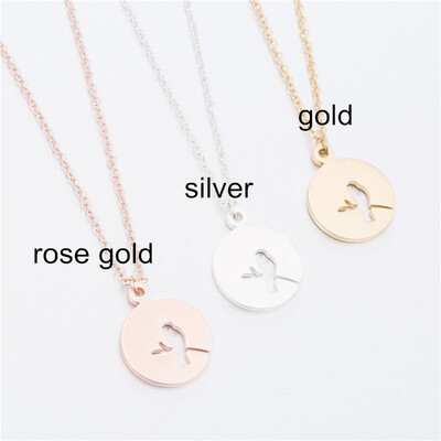 

Stainless Steel Necklace Silver Gold Chain Minimalist Choker Origami Elephant Koala Bear Cat Dainty Necklace For Women Jewelry