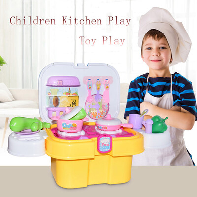 

Siaonvr 1 Set Children Kitchen Play Toy Play Mini Simulation Kitchenware Tableware Cookw