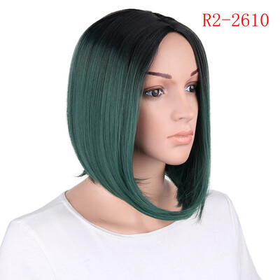 

〖Follure〗Women Fashion Lady Gradient Short Straight Hair Cosplay Party Wig