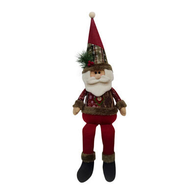 

〖Follure〗Sitting Christmas Santa Claus Snowman Elk Xmas Ornament Window Decoration