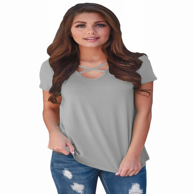 

Casual Short Sleeve Back Print Straight Top T-Shirt