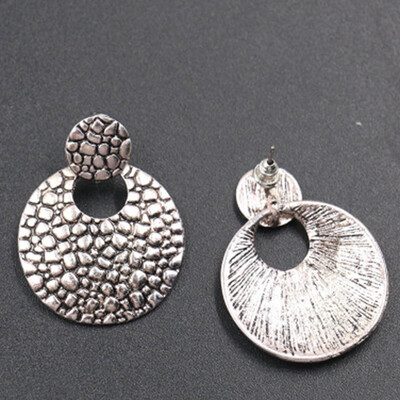 

2019 Hollow Chandelier Drop Earrings Double Round Bohemian Crack Earrings Stylish Charm Earrings For Party Girl Jewelry