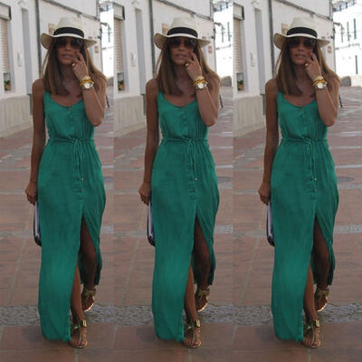 

New Sexy Women Summer Long Maxi BOHO Evening Party Dress Beach Dresses Sundress