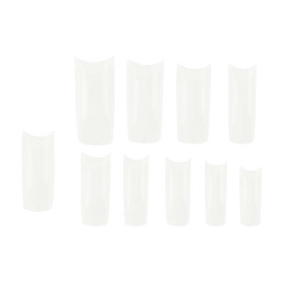 

500pcs Natural French False Acrylic UV Gel Half Nail Art Tips Tools Set
