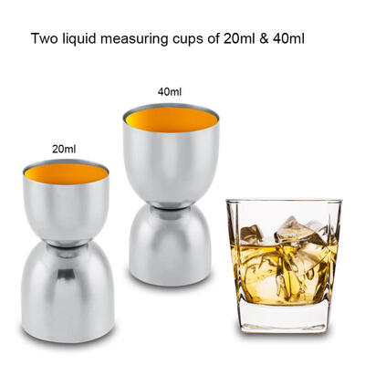

Greensen 2040ml Jigger Double Sided Liquor Cocktail Wine Measuring Cup Drink Bar Party Stainless Steel