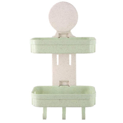 

Bathroom Wall-mounted Double Layer Draining Soap Dish Storage Box Holder