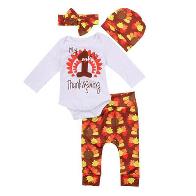 

Newborn Infant Baby Girls Outfits Clothes Romper Jumpsuit Bodysuit Flowers Pants Set