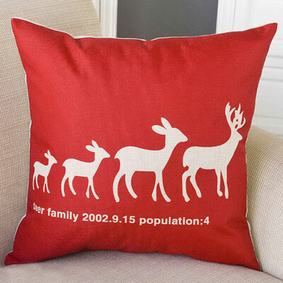 

JPGIF Merry Christmas Throw Pillow Cases Cafe Sofa Cushion Cover Home Decor