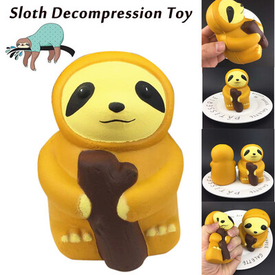 

Gotoamei 1PC Cute Sloth Decompression Slow Rising Squeeze Relieve Squishies Toys