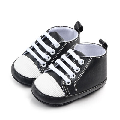 

2019 Newborn Baby Sneakers Baby Crib Shoes Girls Toddler Princess Solid Soft Sole Shoes For Christmas Gift Infant First Walkers