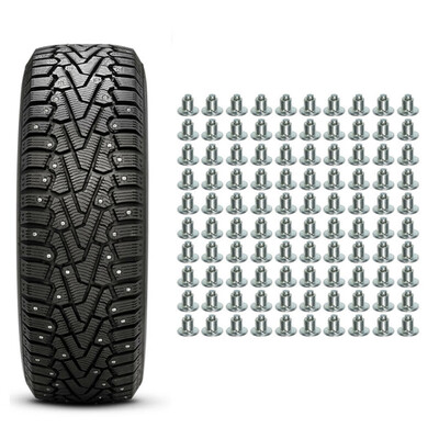 

100pcs Car ATV Bike Wheel Tyre Screws Snow Tire Spikes Anti-Slip Stud Set Parts