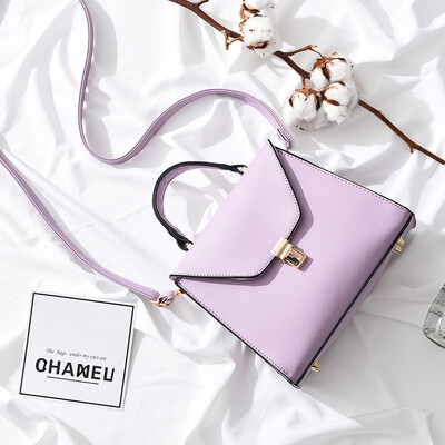 

Bag 2017 New Fashion Ladies Korean Version of The Oblique Cross Package Handbags Girls Shoulder Bag Unipolar Package