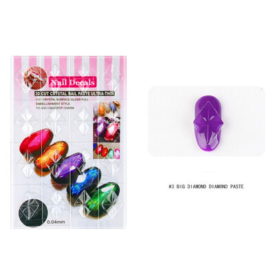 

Toponeto Nail Tool Gem Mould Transparent Plastic Sheet Mould Nail Gem Paste