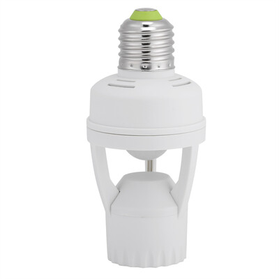 

Sensor LED SocketE27 LED Lamp Bulb Holder Light Switch Socket Adjustable Infrared Motion Sensor AC110-240V E27 Socket Base