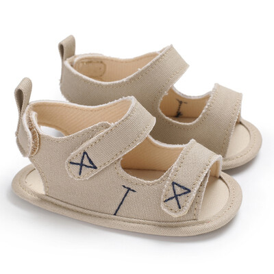 

Summer Newborn Infant Toddler Baby Boys Shoes Soft Sole First Walker Canvas Crib Footwear Solid Handsome Prewalkers