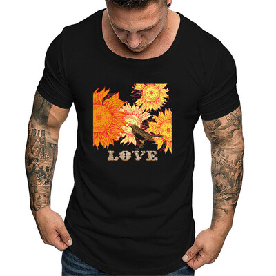 

Toponeto Men Fashion Solid Printing Style Cotton Design T-shirt Casual Shirts Tops Blouse