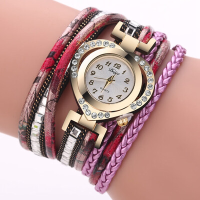 

Fashion duoya brand bracelet watch fast-selling explosion models diamonds love twist braid winding womens fashion watch