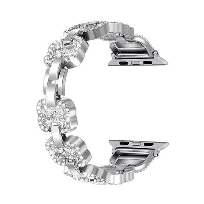 

Crystal Diamond Metal Watch Band Bracelet Wrist Strap Bangle for iWatch 4