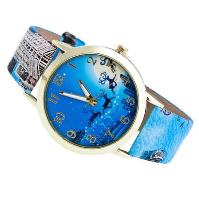 

2018 Christmas Eve Santa Claus Womens Watches Fashion Gift Simple WristeWatches Women Christmas Girls Ladies Quartz Clock &Ff