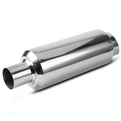 

25" Inlet 35in Outlet High Flow Sport Racing Muffler Exhaust Tip 17" Length