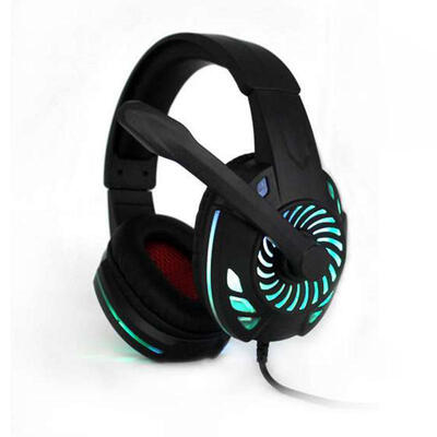 

Wired USB Gaming Headphones Over Ear Surrounded Stereo Noise Canceling LED Light Mic Earphones